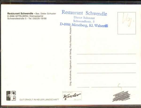 Mittelberg Kleinwalsertal Restaurant Schwendle – Bild 2