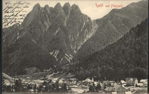 Villach Kaernten [Stempelabschlag] Raibl Fünfspitz