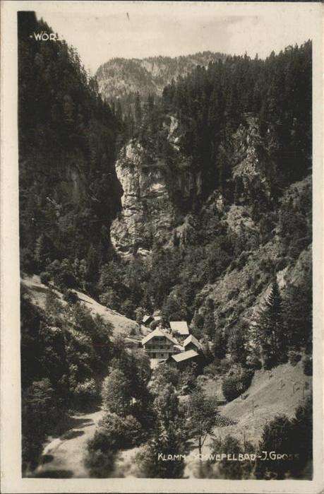 Woerschach [?] [Stempelabschlag] Klamm Schwefelbad