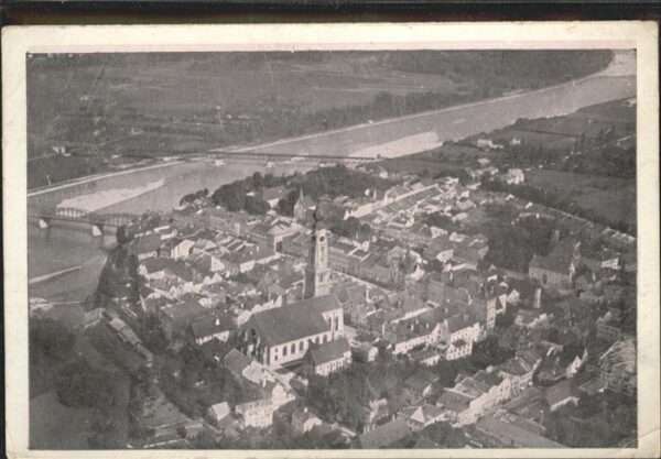 Braunau Inn Oberoesterreich Fliegeraufnahme
