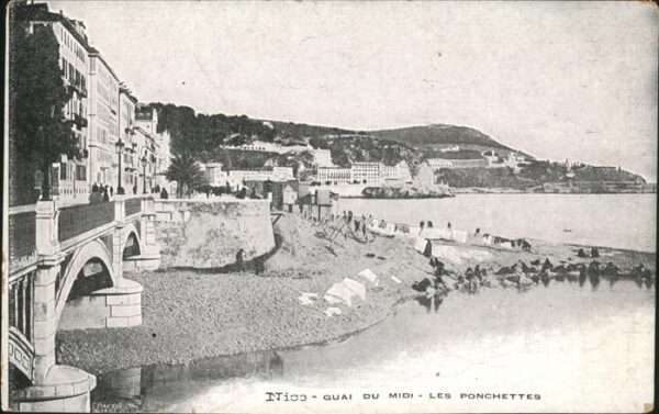 Nice Alpes Maritimes Quai du Midi les Ponchettes