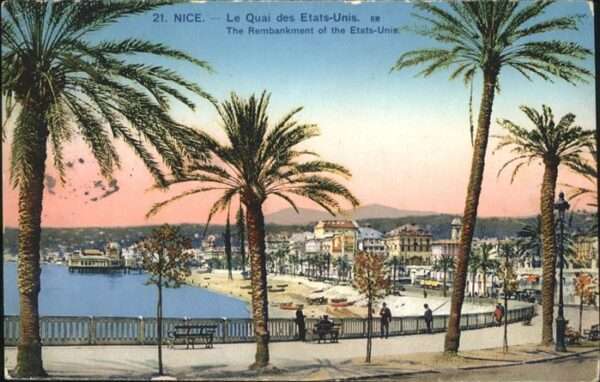 Nice Alpes Maritimes le Quai des Etats-Unis