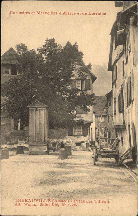 Ribeauville Haut Rhin Elsass Place des Tilleuls