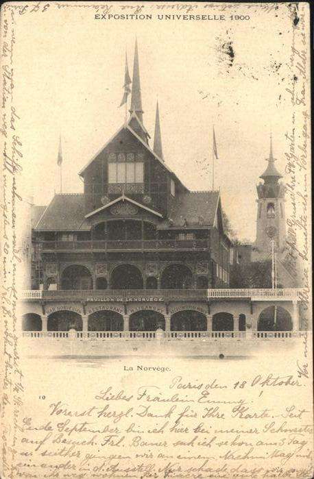 Paris Exposition Universelle La Norvege