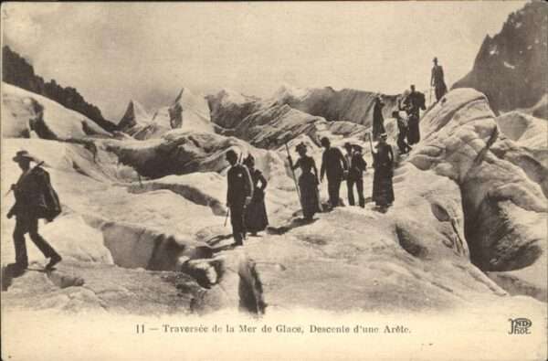 Chamonix la Mer de Glace Descente d_une Arete