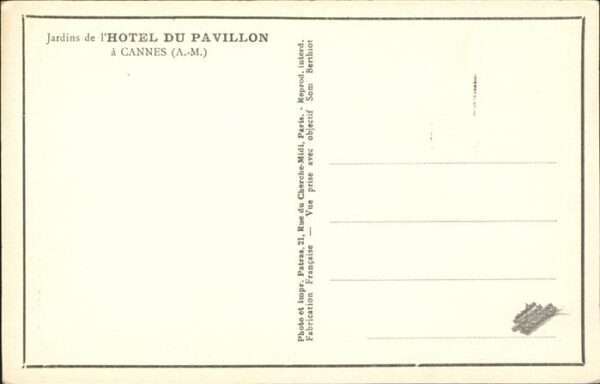Cannes Alpes-Maritimes Hotel du Pavillon – Bild 2