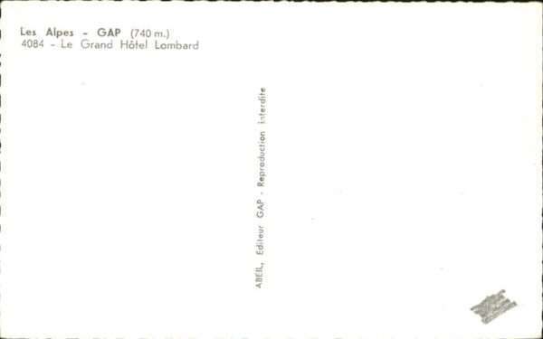 Gap Hautes-Alpes le Grand Hotel Lombard – Bild 2