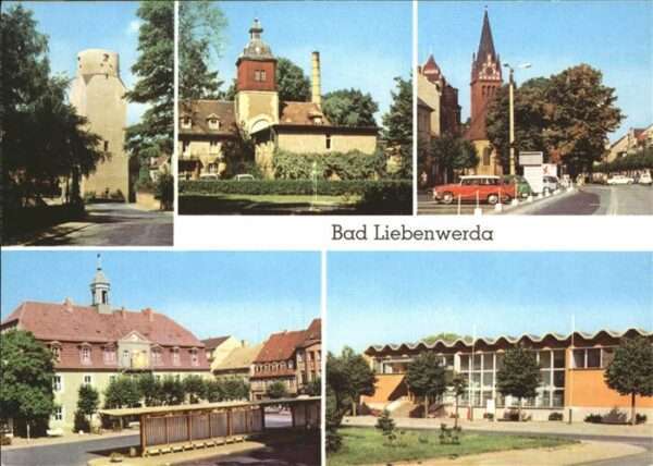 Bad Liebwerda Tschechien Lubwartturm Eisenmoorbad Maxim Gorki Pl