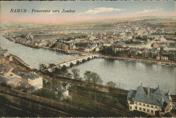Namur Wallonie Panorama vers Jambes