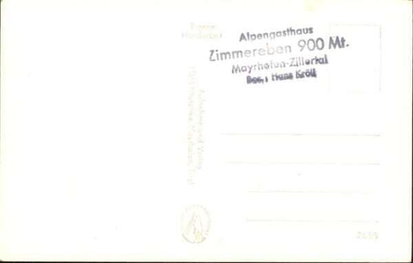 Mayrhofen Zillertal Alpengasthaus Zimmereben – Bild 2