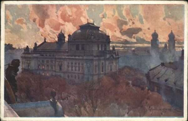 Pilsen Plzen Czechia Teilansicht
Aquarell
