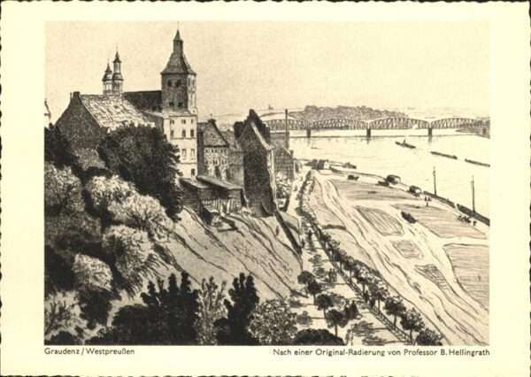 Graudenz Westpreussen Westpreussen
nach Radierung von Prof.