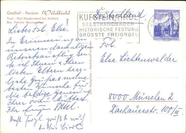 Kufstein Tirol Pension Wildbichl – Bild 2