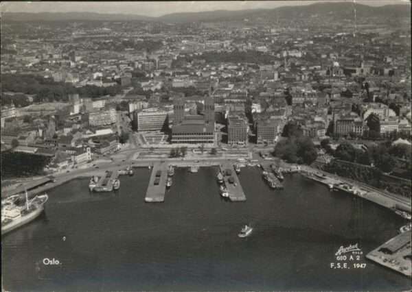 Oslo Norwegen Fliegeraufnahme