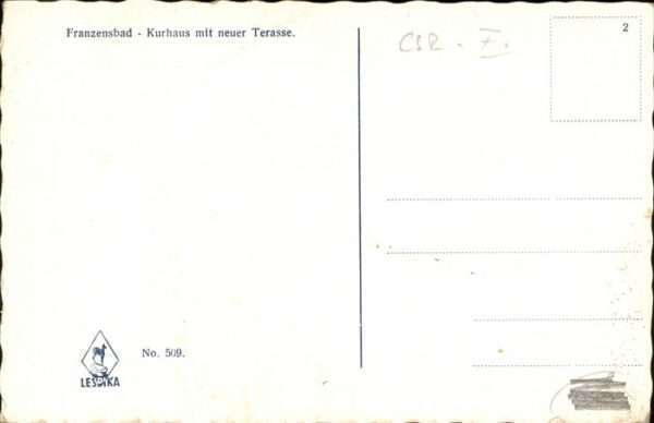 Franzensbad Kurhaus Terrasse – Bild 2