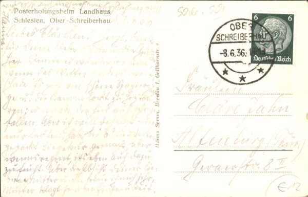 Oberschreiberhau Riesengebirge Posterholungsheim Landhaus – Bild 2