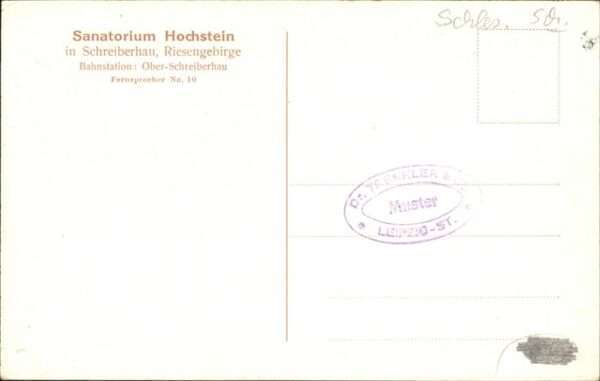 Schreiberhau Niederschlesien Sanatorium Hochstein – Bild 2