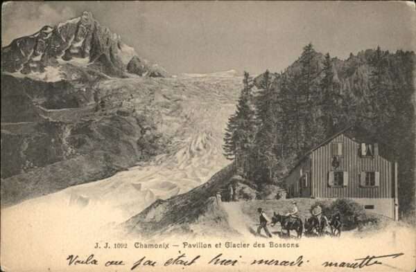 Chamonix Pavillon et Glacier des Bossons Esel