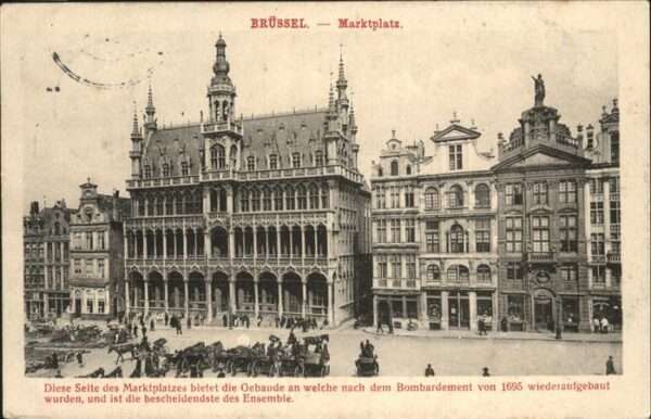 Bruessel Bruxelles Marktplatz  Kutsche