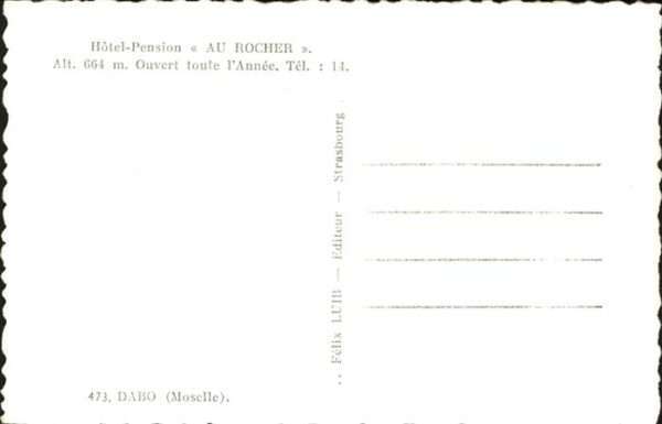 Dabo Moselle Hotel Pension Au Rocher – Bild 2