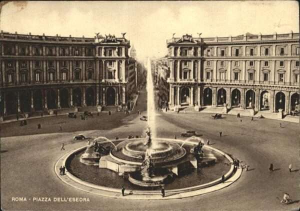 Rom Roma Piazza Dell Esedra Brunnen
