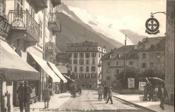 Chamonix Rue Nationale Mont Blanc