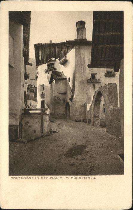 Sta Maria Muestair Dorfgasse Münstertal