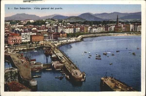 San Sebastian  Pais Vasco ES Vista general de puerto