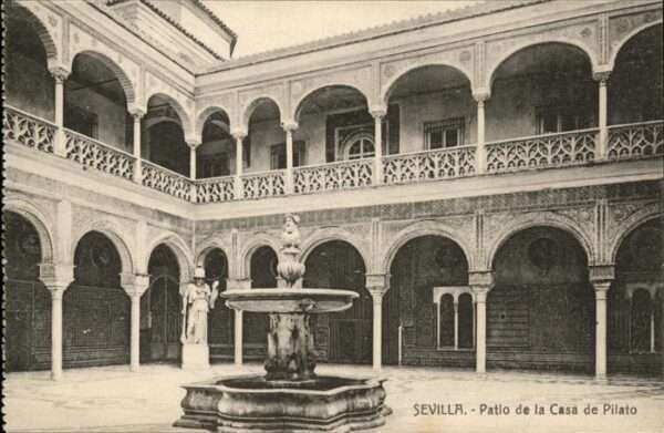 Sevilla Andalucia Patio de la Casa de Pilato