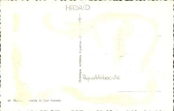 Madrid Spain [handschriftlich] – Bild 2