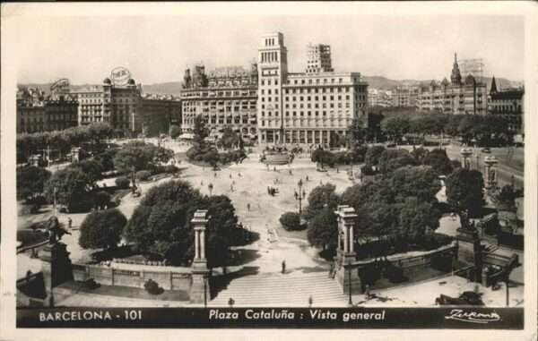 Barcelona Cataluna Plaza Cataluna Vista general