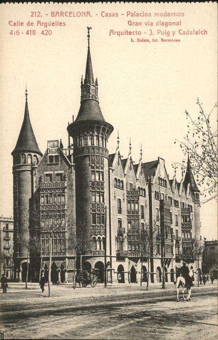 Barcelona Cataluna Casas Calle de Arguelles