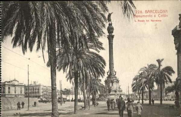 Barcelona Cataluna Monumento a Colon