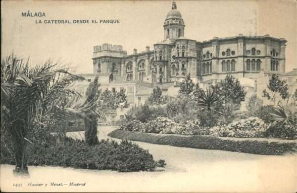 Malaga Andalucia La Catedral Desde el Parque