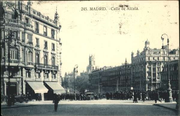 Madrid Spain Calle de Alcala