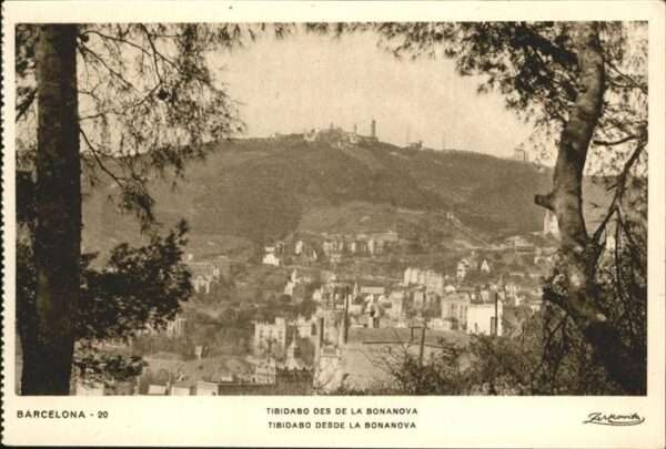 Barcelona Cataluna Tibidabo des de La Bonanova