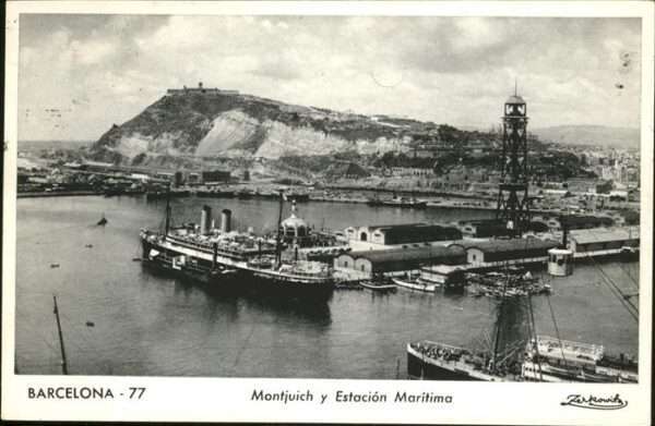 Barcelona Cataluna Montjuich y Estacion Maritima