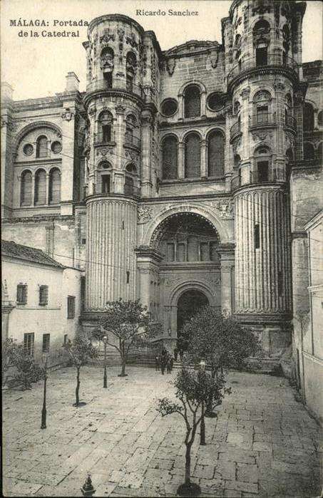 Malaga Andalucia Portada de la Catedral