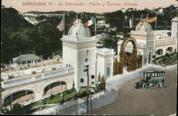 Barcelona Cataluna La Rabassada Casino y Terraza Entrada