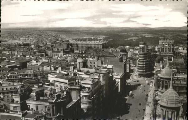 Madrid Spain Vista parcial panoramica