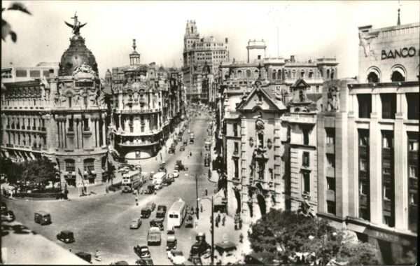 Madrid Spain Banco Avenida de Jose Antonio