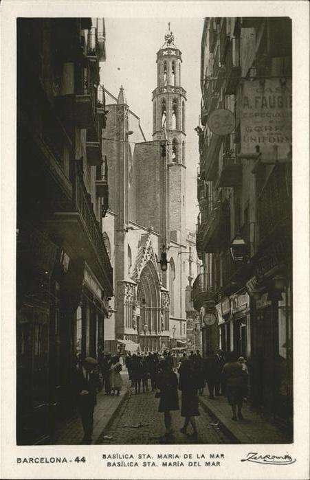 Barcelona Cataluna Basilica Sta. Maria de La Mar