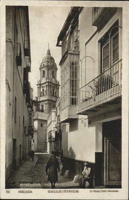 Malaga Andalucia Calle Tipica