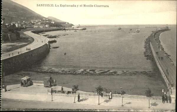 Santurce La Esplanada y el Muelle Churruca