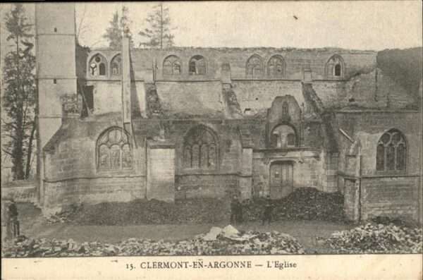 Clermont En Argonne L&# Eglise Zerstörung