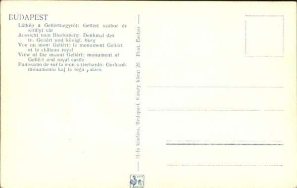 Budapest Teilansicht Gellert-Denkmal Burg – Bild 2