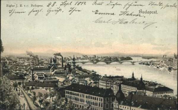 Budapest Teilansicht Donaubrücke