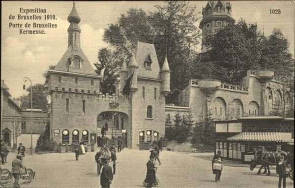 Bruxelles Bruessel Exposition 1910 Porte