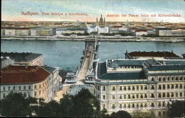 Budapest Kettenbrücke Pester Seite