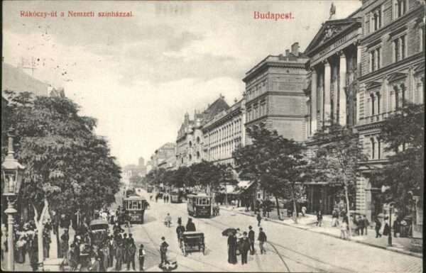 Budapest Rakoczy-ut nemzeti szinhazzal